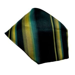 Calvin Klein Collection vintage 100% silk retro striped neck tie 4” w